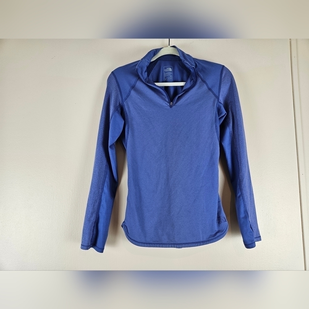 The north face zip front pullover long sleeve shirt